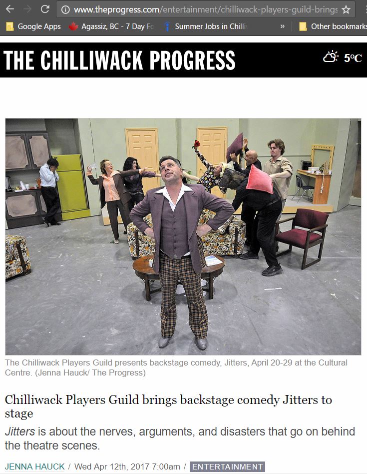 Click here for the review from The Chilliwack Progress